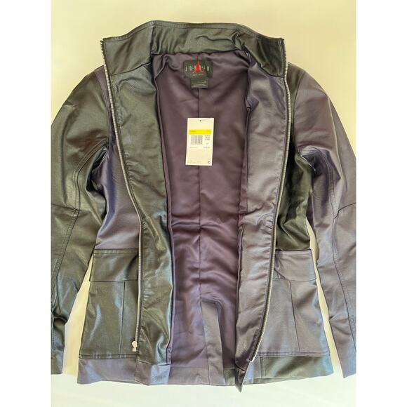 Nike Women’s Air Jordan Full Zip Jacket Black/Purple DJ2716-010 Size S NWT - Picture 11 of 12